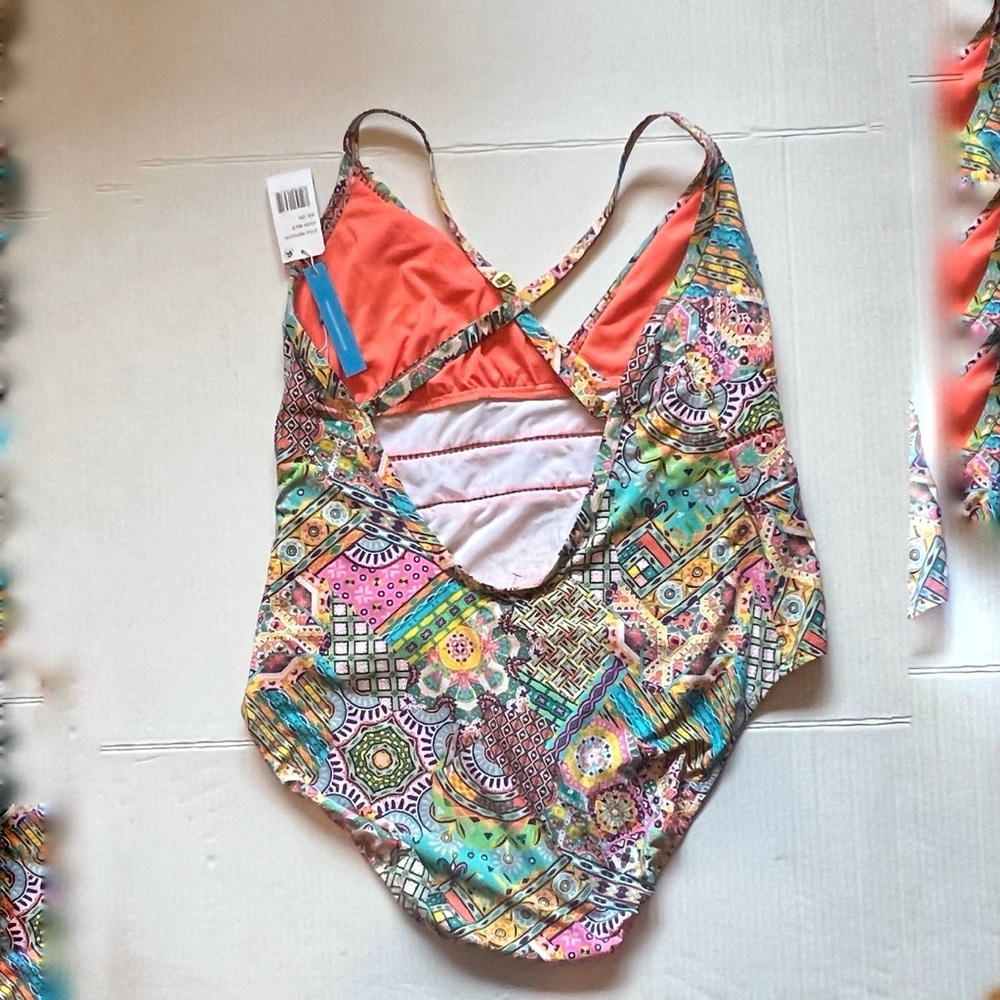 NWT Bleu By Rod Beattie Seriously Sunny One Piece swimsuit Plus Sz 20W - Picture 5 of 5